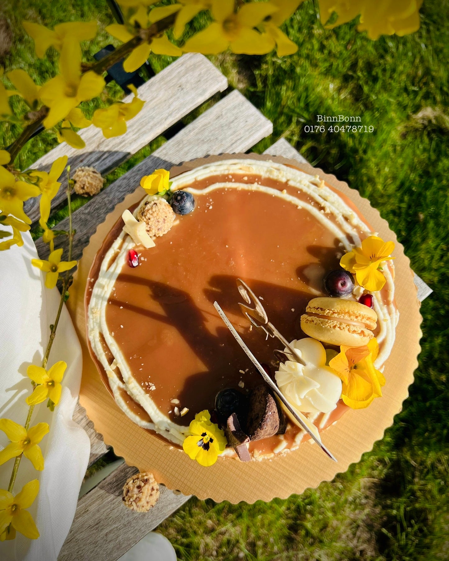 49. Torte "Love and Cheesecake" mit salziger Karamellsauce und Cashew 23 cm