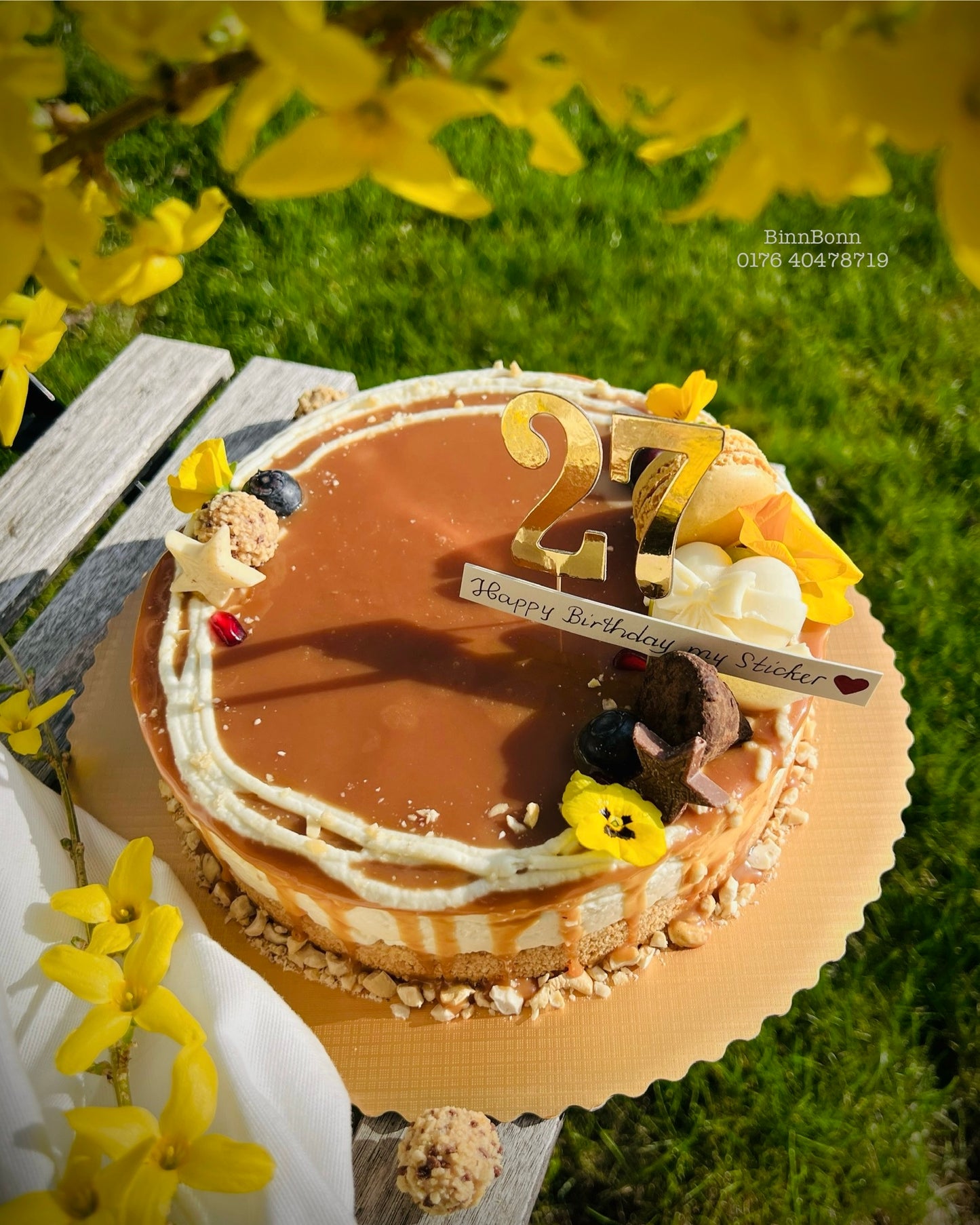 49. Torte "Love and Cheesecake" mit salziger Karamellsauce und Cashew 23 cm